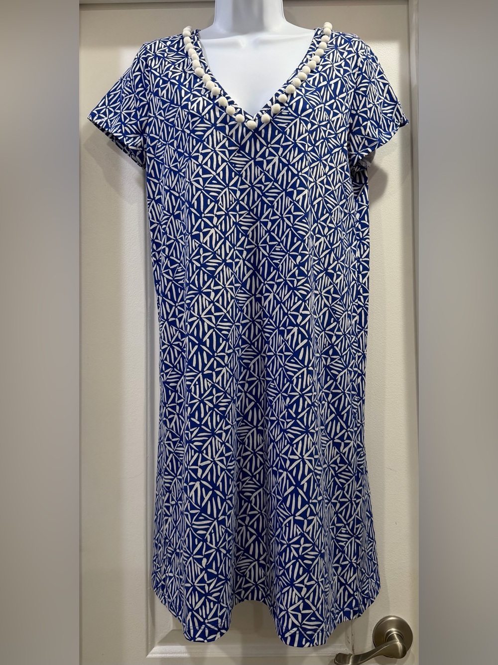 Lilly Pulitzer Etta Dress Corsica Blue Easy Peasy Size Medium